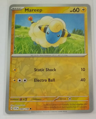 English Pokemon Scarlet & Violet SV1EN 066/198 Mareep Reverse Holo