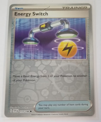 English Pokemon Scarlet & Violet SV1EN 173/198 Energy Switch Reverse Holo
