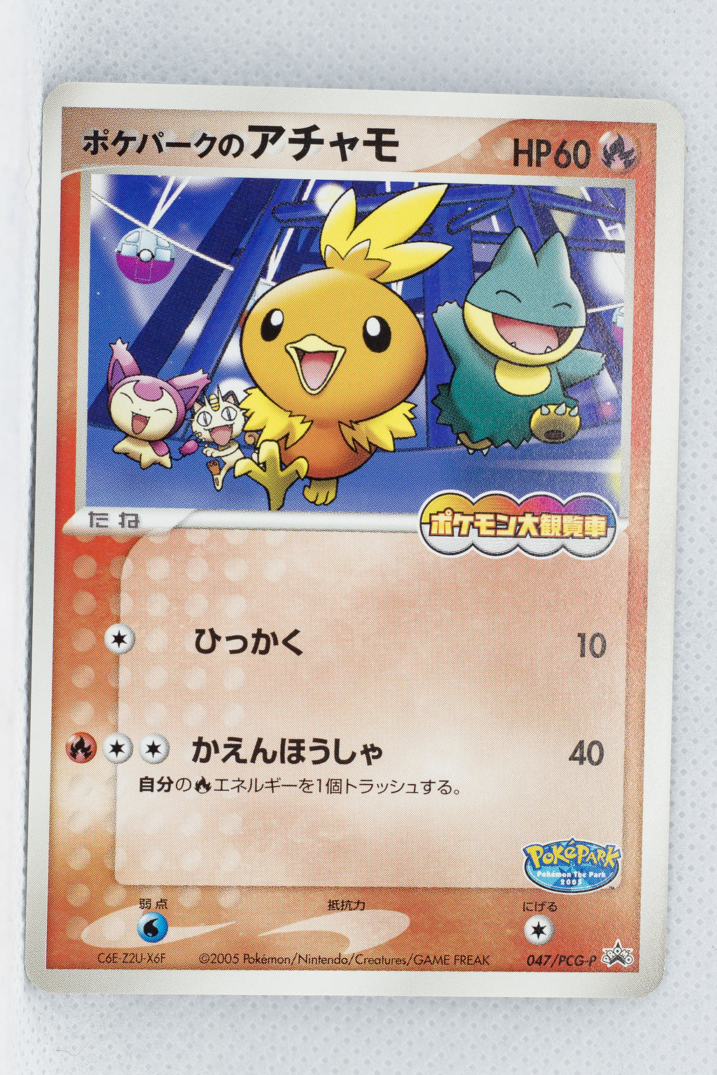 047/PCG-P PokéPark's Torchic PokéPark 2005: Pokémon Giant Ferris Wheel Ride Card