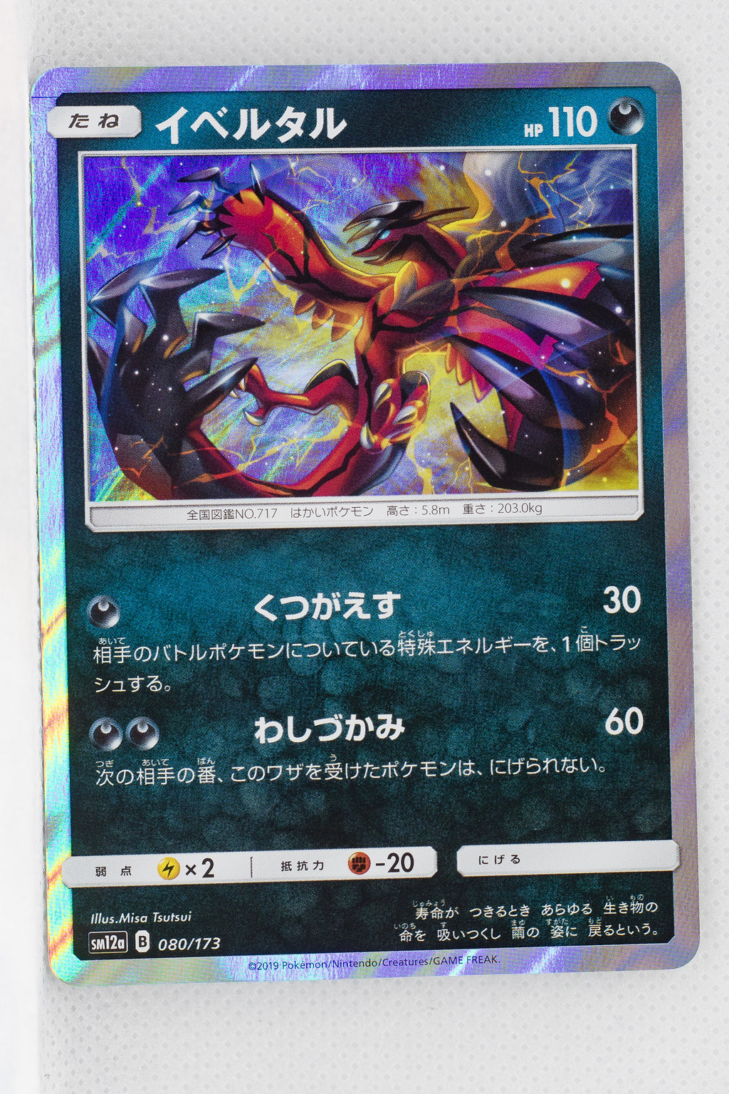 SM12a Tag All Stars 080/173 Yveltal Holo