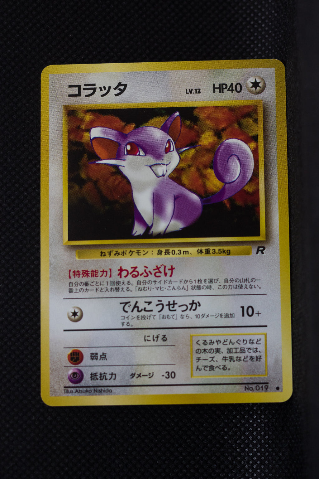 Team Rocket Japanese  Rattata 019 Common