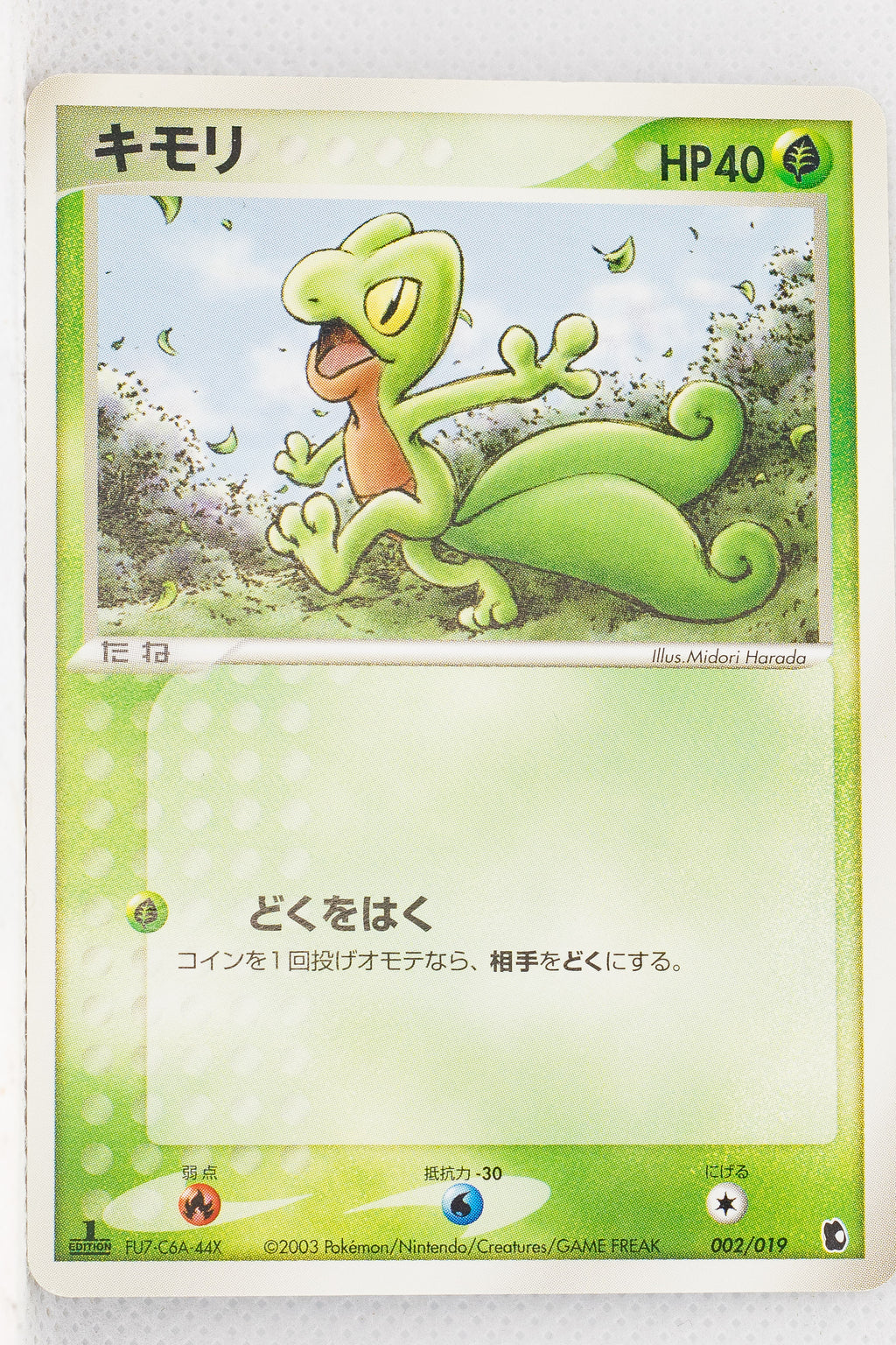 2003 Treecko Starter Deck 002/019 Treecko 1st Edition