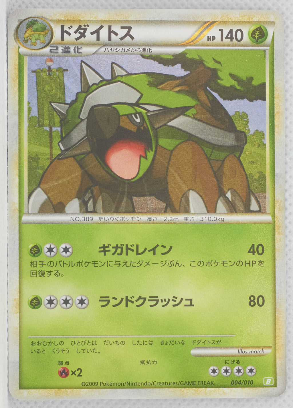 2009 Legend Torterra Battle Starter Deck 004/010	Torterra Holo