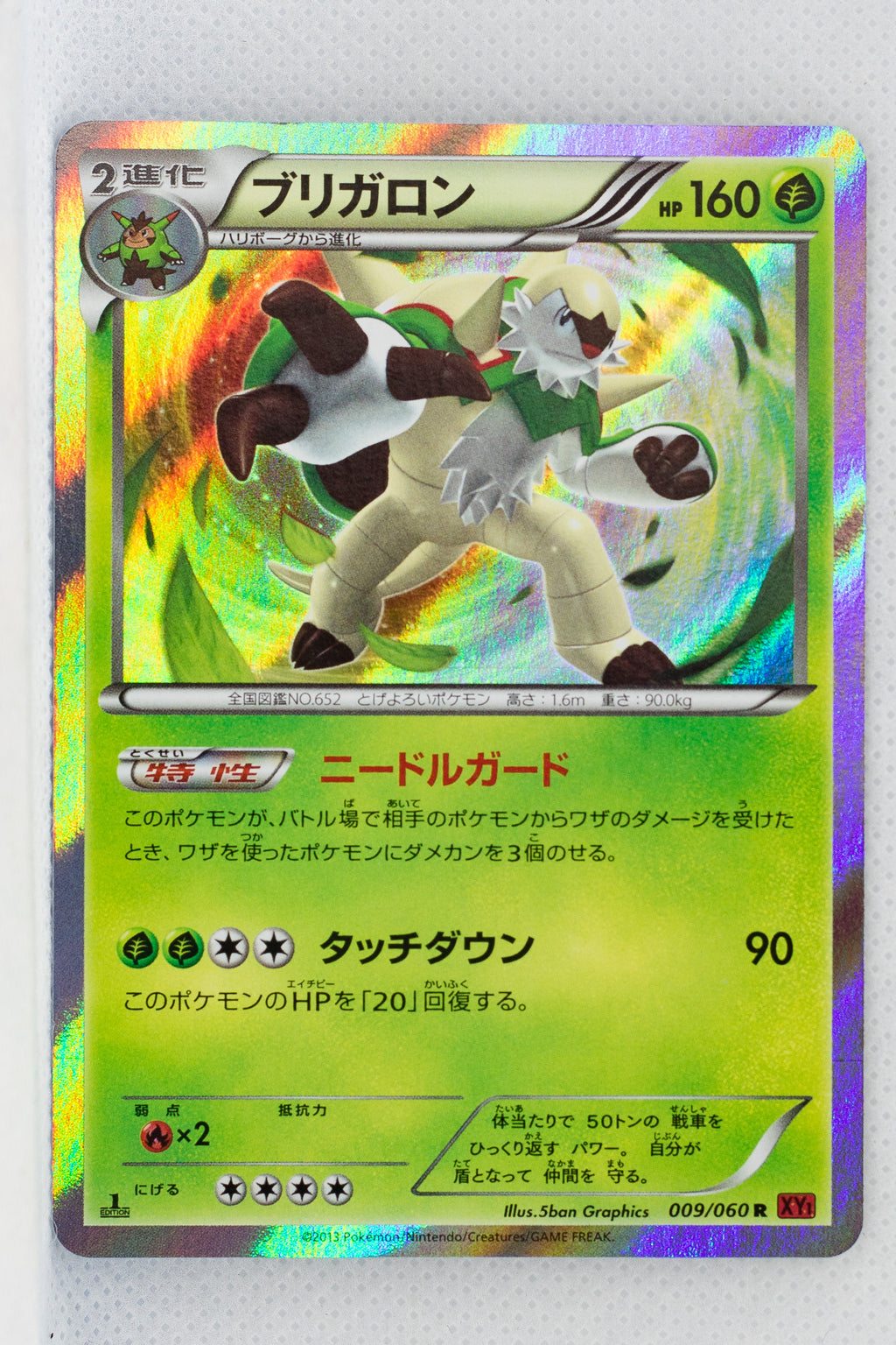 XY1 Collection Y 009/060 Chesnaught 1st Edition Holo