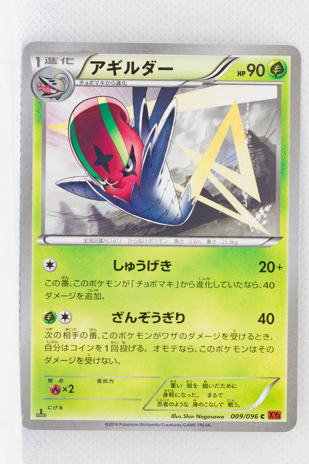 XY3 Rising Fist 009/096 Accelgor 1st Edition