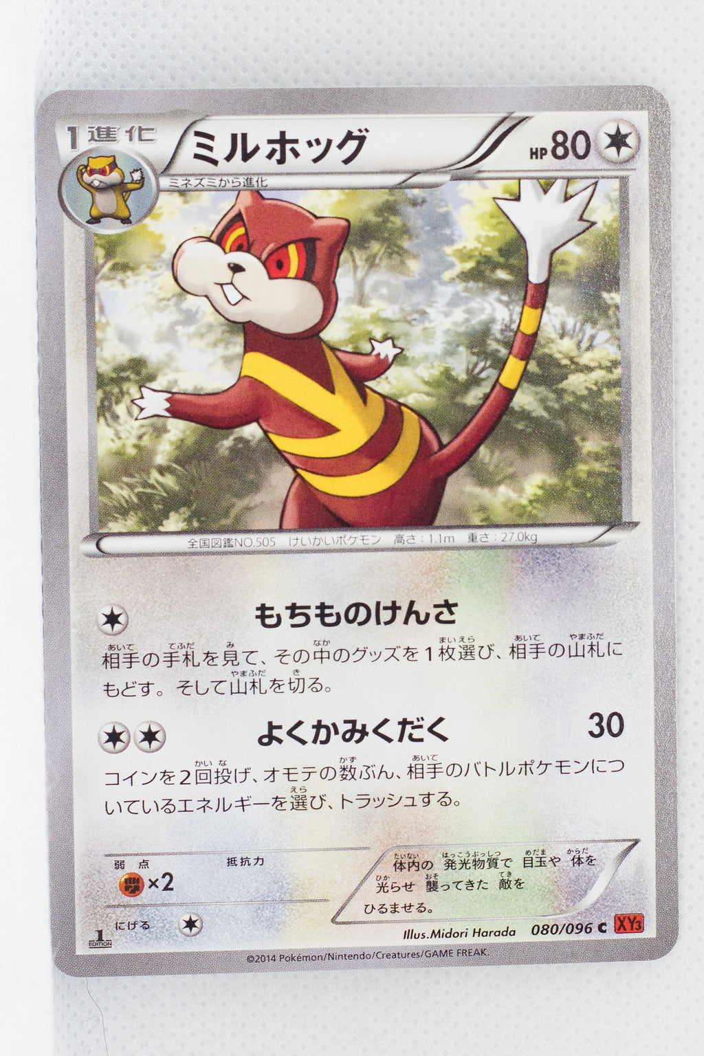 XY3 Rising Fist 080/096 Watchog 1st Edition