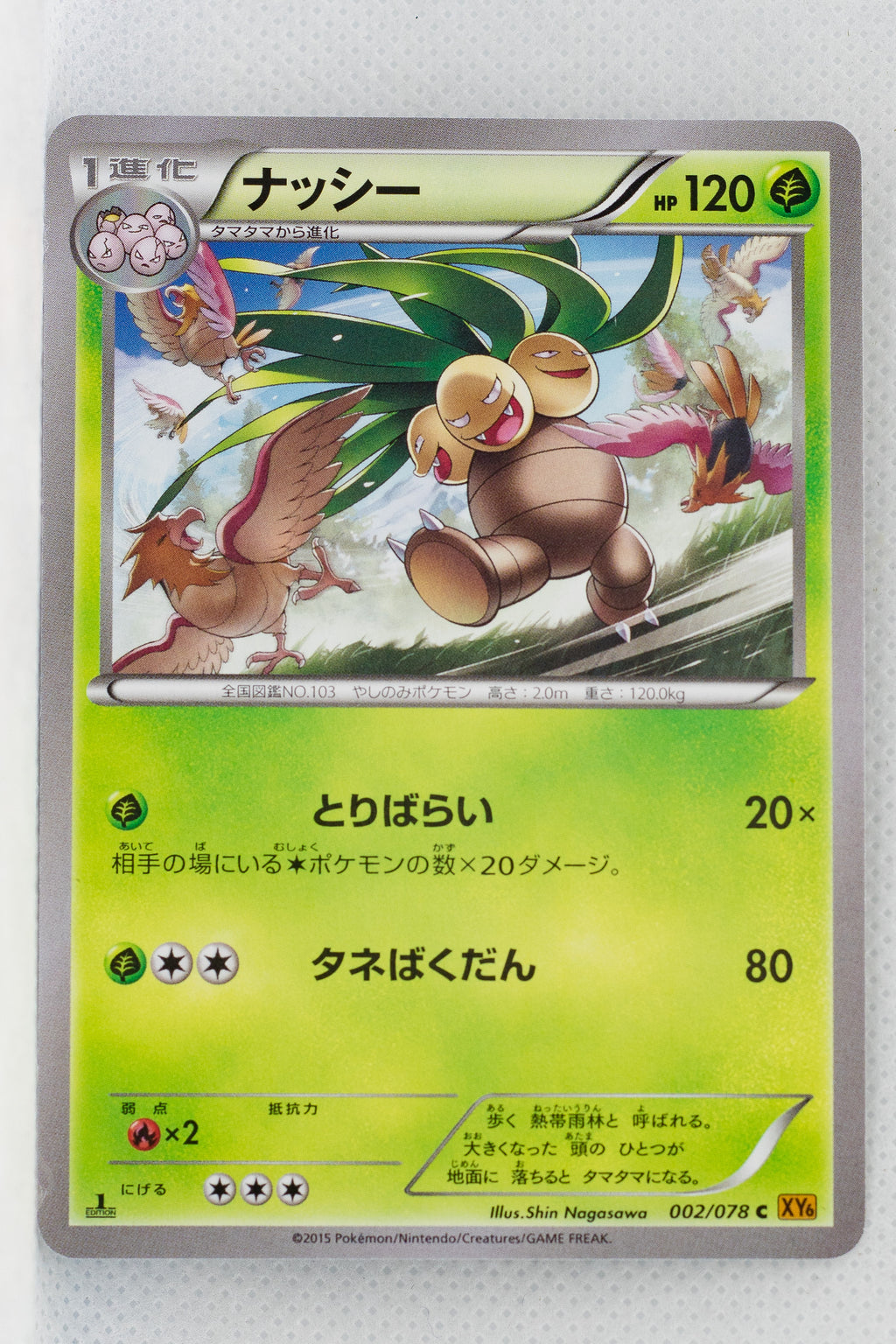 XY6 Emerald Break 002/078 Exeggutor 1st Edition