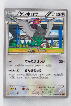 XY6 Emerald Break 066/078 Unfezant 1st Edition