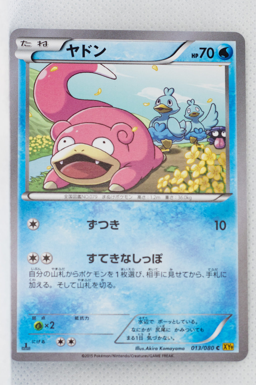 XY9 Rage of Broken Heavens 013/080 Slowpoke 1st Edition