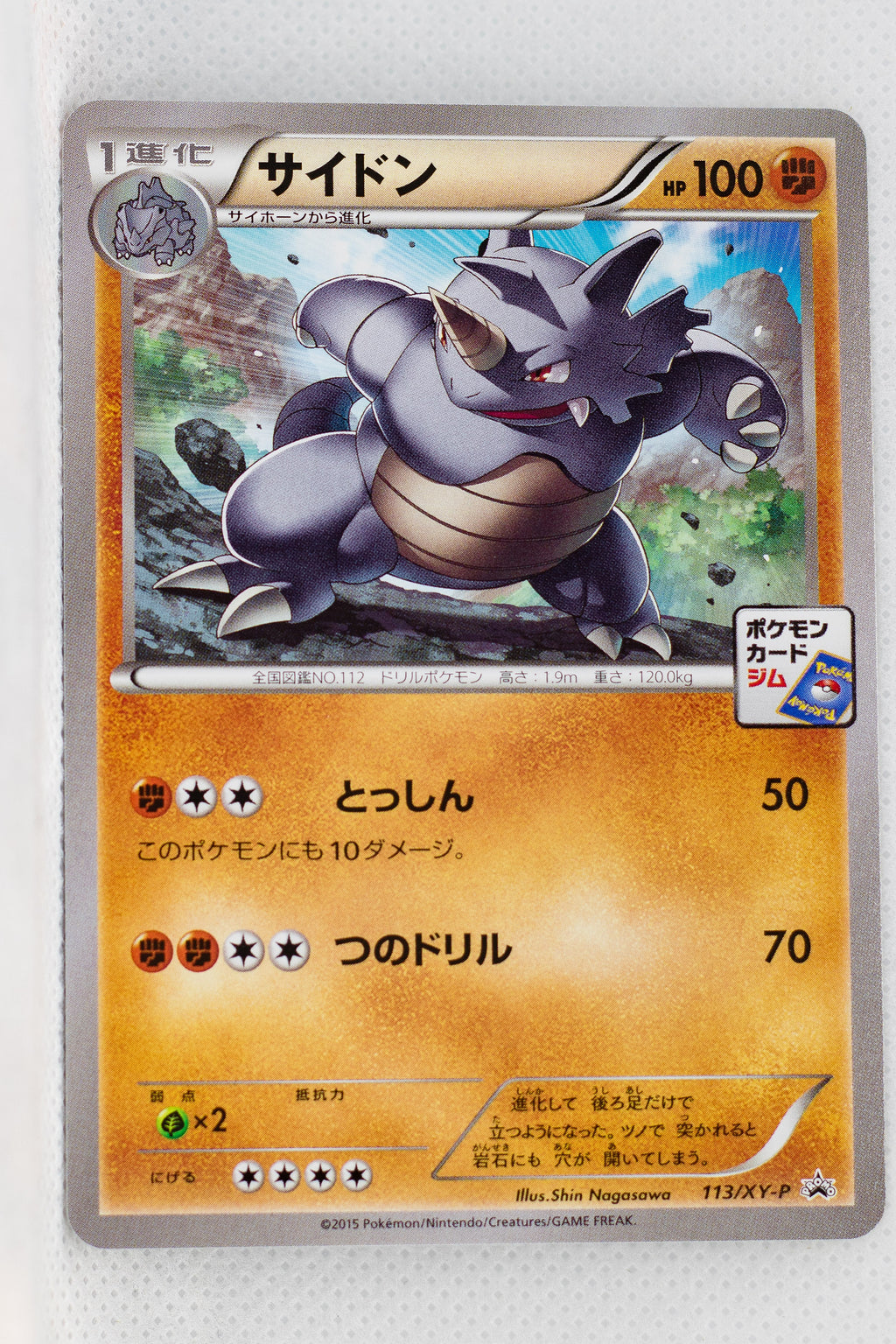 113/XY-P	Rhydon February 2015-April 2015 Pokémon Card Gym Pack